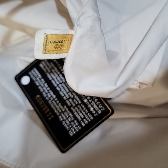 CHANEL EUC Paris Biarritz with COA Side Pocket Tote GM Quilted Metallic Canvas - Picture 16 of 16